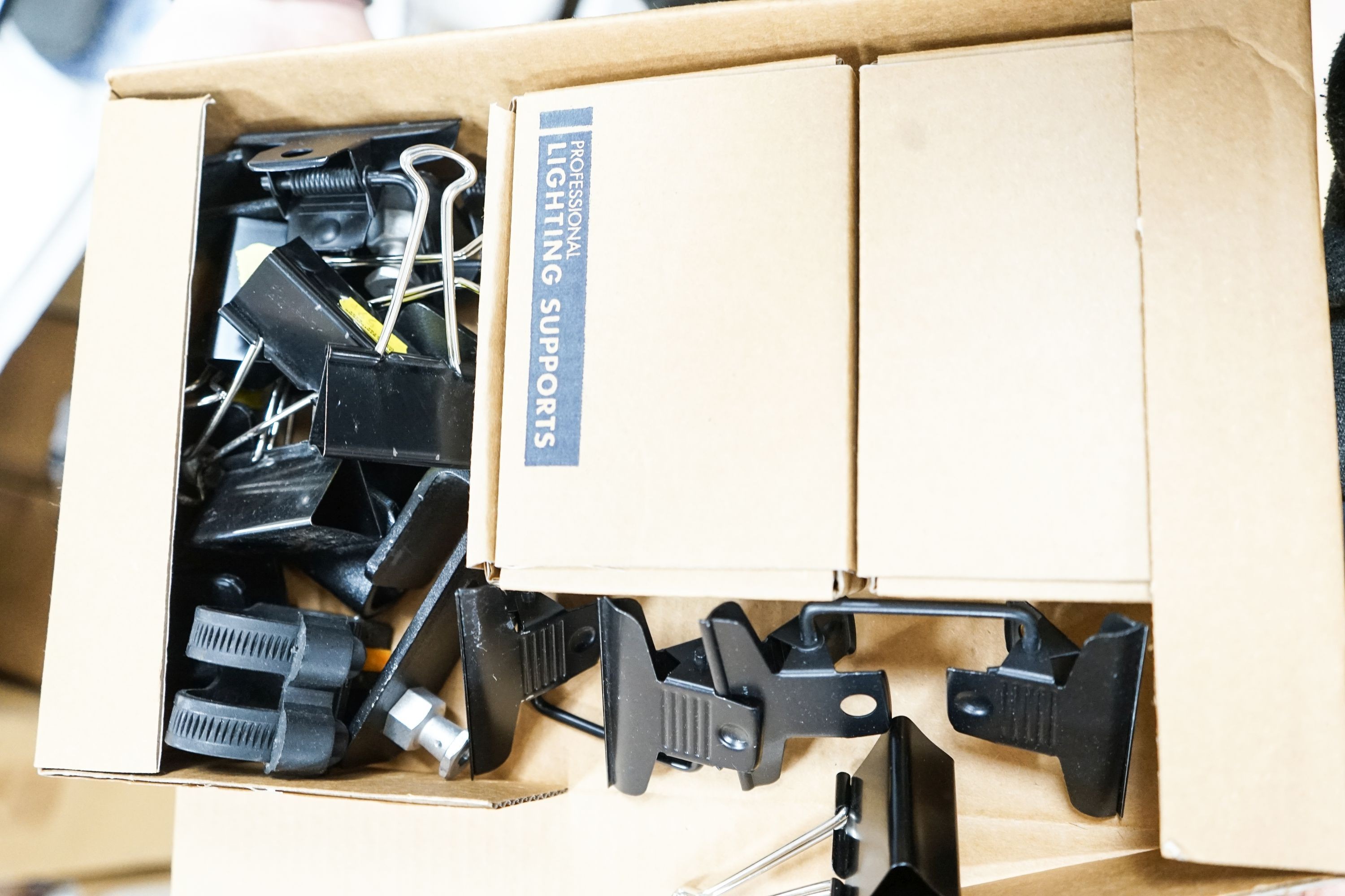 Professional photography equipment including a Pentax P30T SLR camera with Tamron 90mm f/2.5 lens, a pair of Bowens Esprit 1000 lights and a pair of Esprit 500 lights, a pair of Esprit 2 500 lights, various soft boxes, v